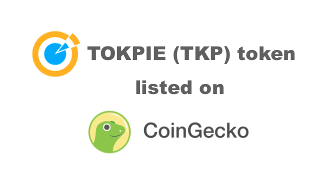Tokpie TKP token is now on CoinGecko