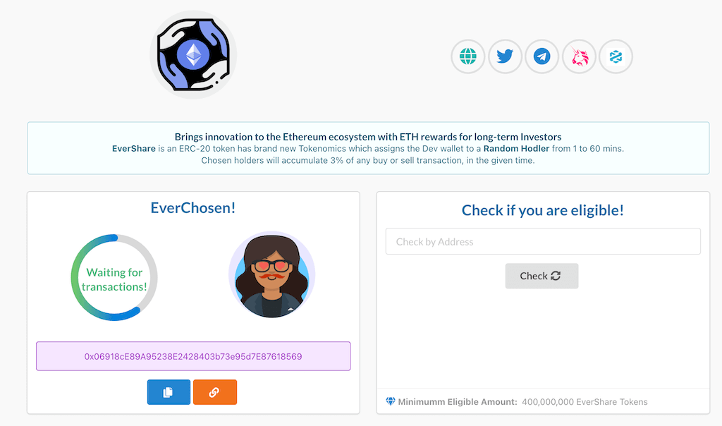 Evershare's app