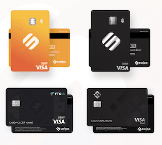 Bank cards from Swipe