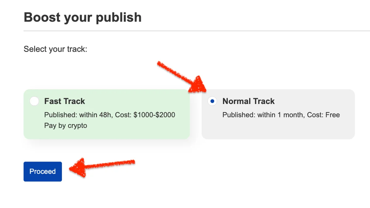 CoinPaprika Normal Track listing option selected