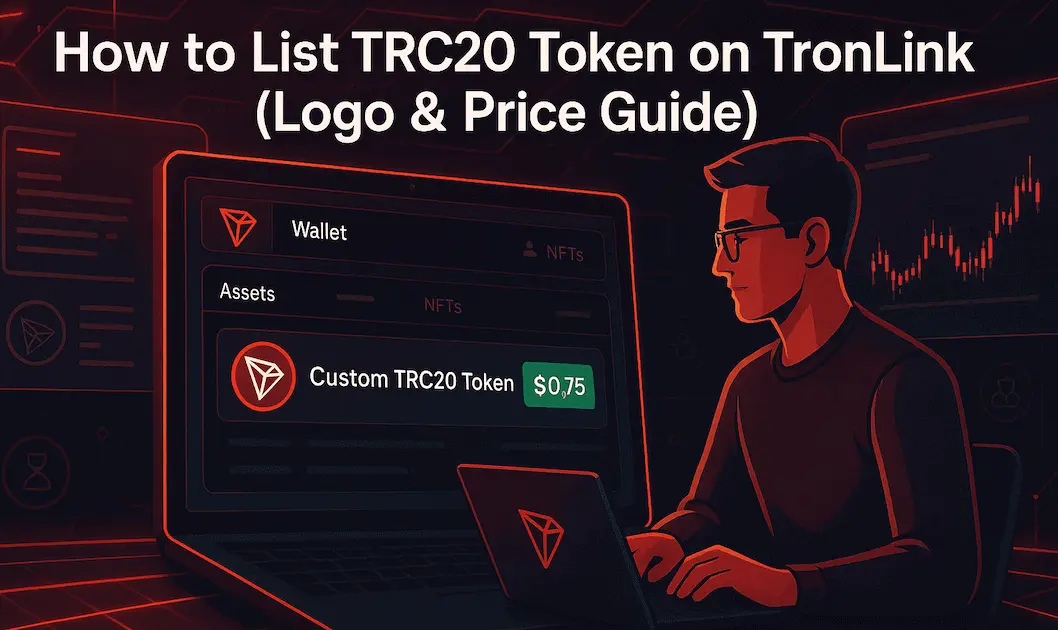 List TRC20 Token On TronLink So Users See Your Logo and Price