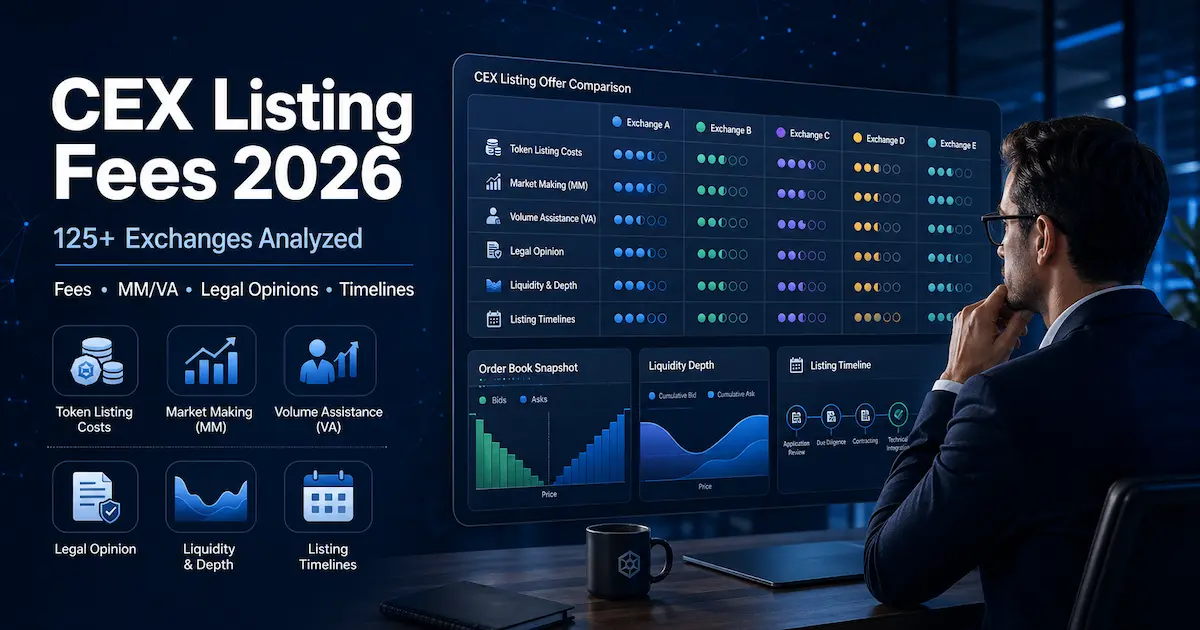 Crypto Exchange Listing Fees 2026: CEX Cost Guide