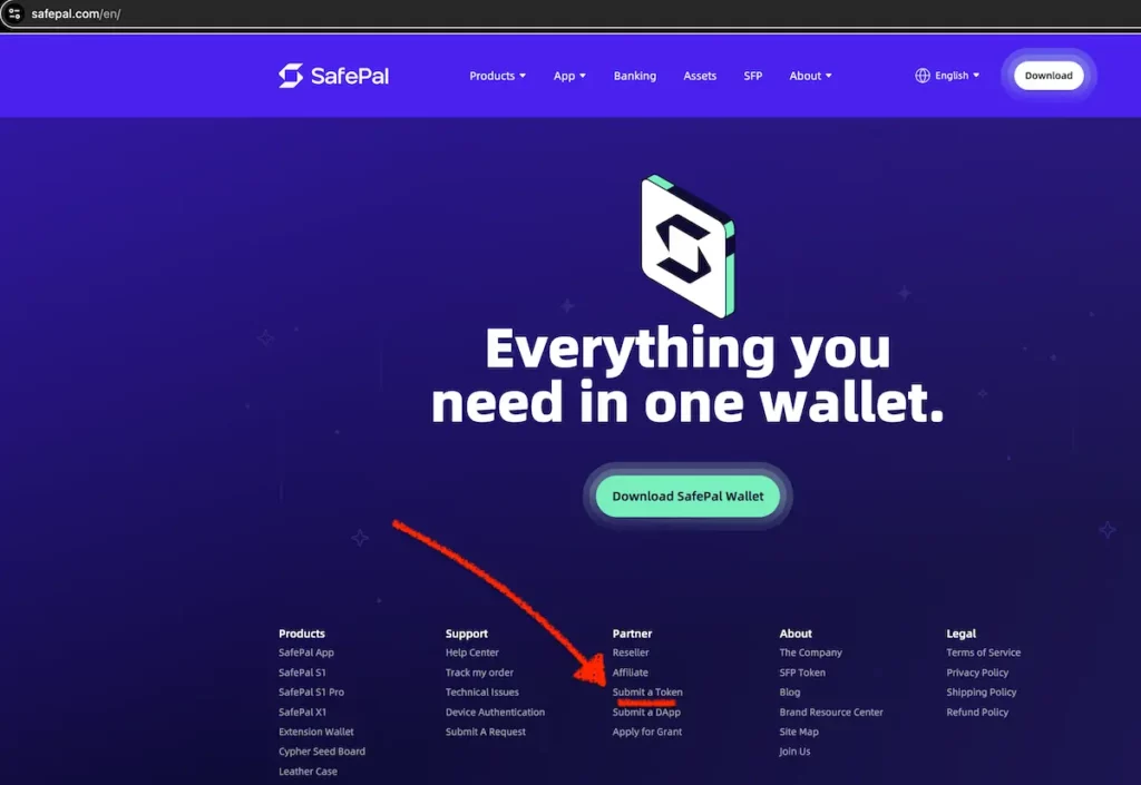 How to list a token on the SafePal wallet